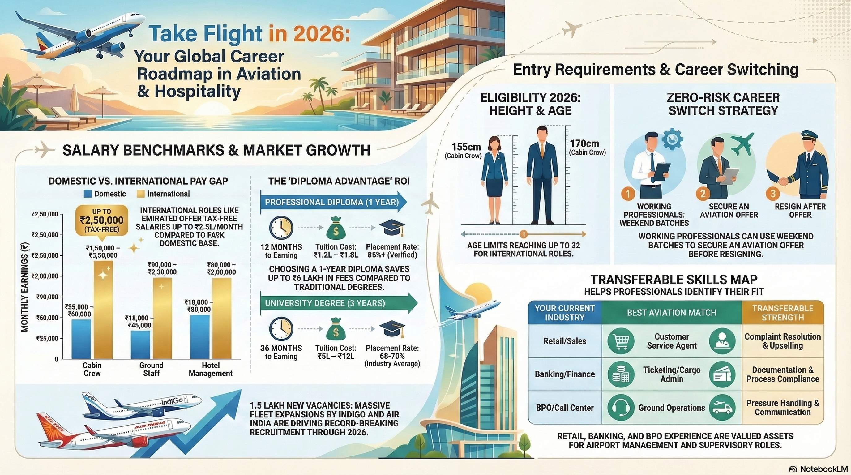 Airport Management Course for Working Professionals 2026: Upskill Without Quitting Your Job - Wings Institute Ground Staff guide
